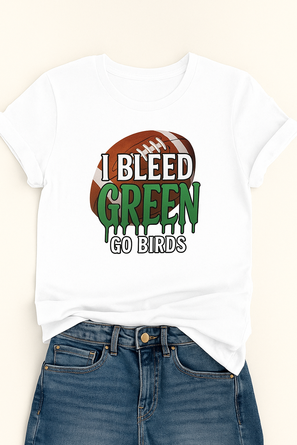 I Bleed Green - Go Birds EaglesT-Shirt