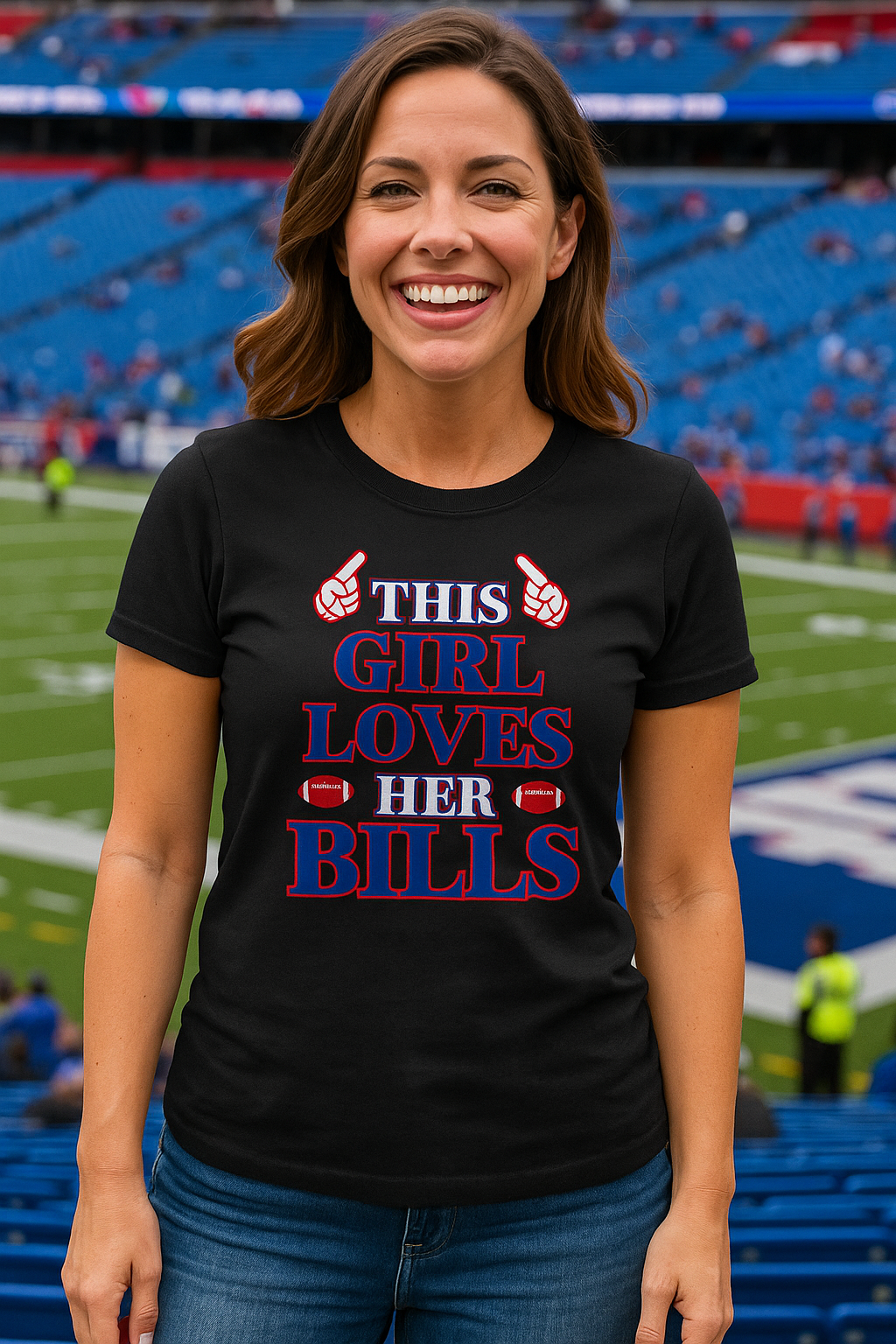 This Girl Loves Her Bills Football Shirt - T-shirt | Sweatshirt | Hoodie