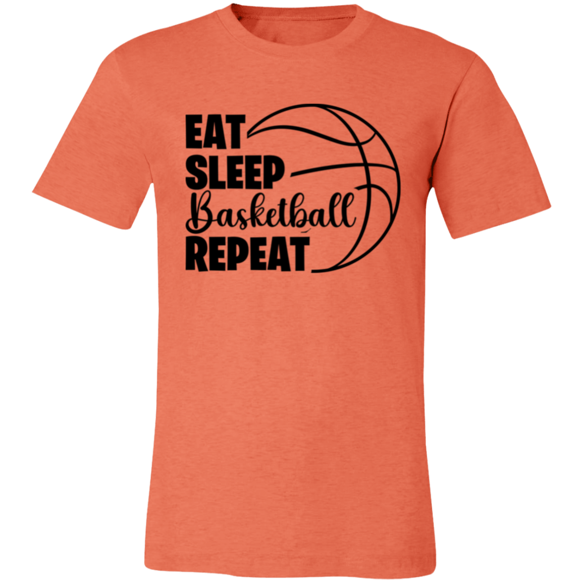 Eat Sleep Basketball Repeat - Unisex Jersey Short-Sleeve T-Shirt