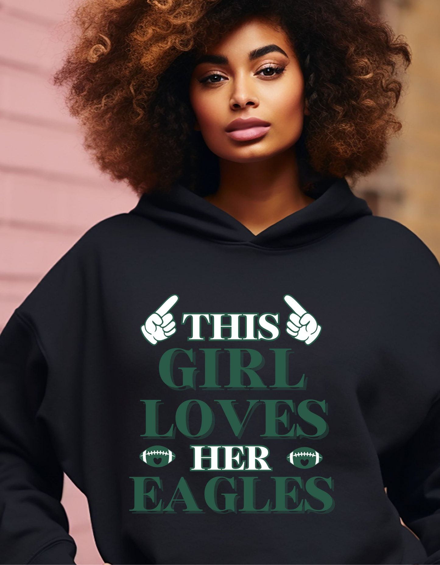 This Girl Loves Her Eagles Football Shirt - T-shirt | Sweatshirt | Hoodie