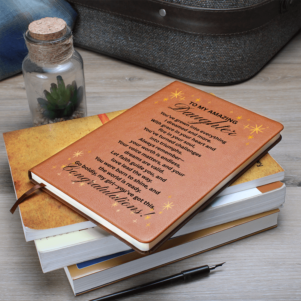 Graduation Gift for Daughter – Inspirational Journal from Mom or Dad