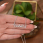 Personalized Name Necklace Polished stainless steel or 18K yellow gold finish