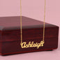 Personalized Name Necklace Polished stainless steel or 18K yellow gold finish