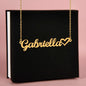 Personalized Heart Name Necklace - Polished stainless steel or 18K yellow gold finish