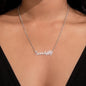 Dog Paw Dog Mom Custom Name Necklace
