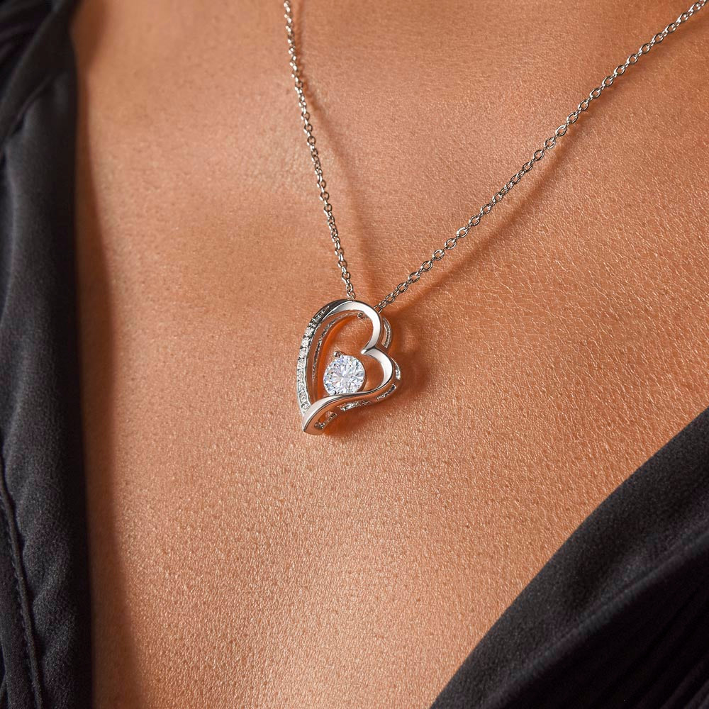 Gift for Wife - "To My Beautiful Wife - I can't live without you" Forever Love Knot Necklace