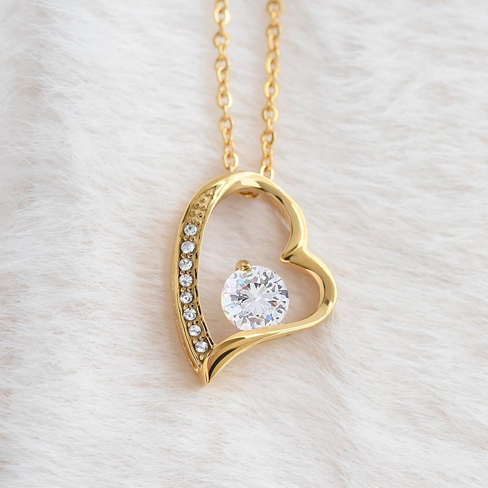 Gift for Wife - "To My Smokin' Hot Doe" Forever Love Knot Necklace