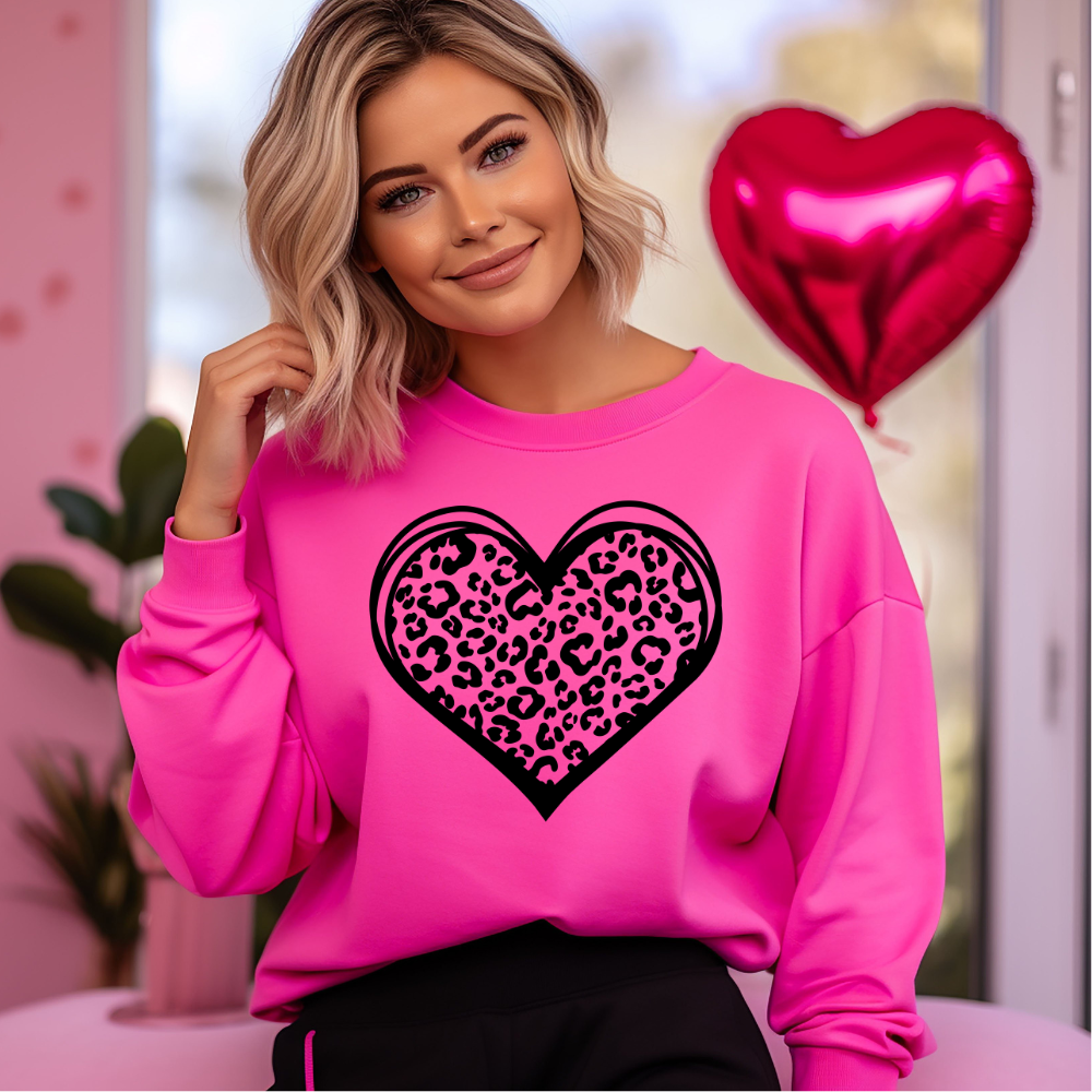 Leopard Heart Love-Themed - T-Shirt | Sweatshirt | Hoodie