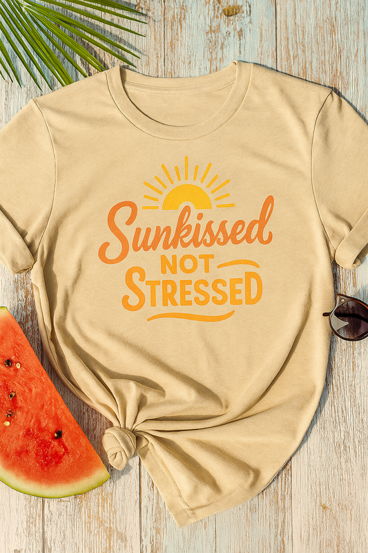 Sunkissed NOT Stressed Unisex Jersey Short-Sleeve T-Shirt