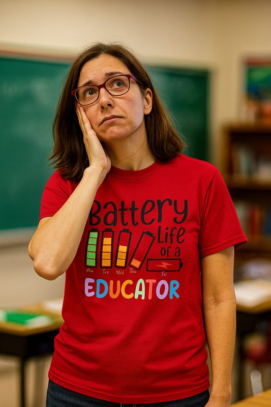 Battery Life of an Educator T-Shirt