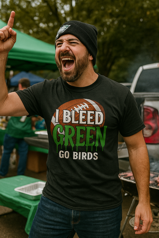 I Bleed Green - Go Birds EaglesT-Shirt