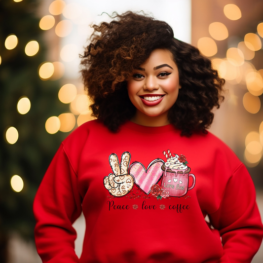 Peace Love Coffee Sweatshirt