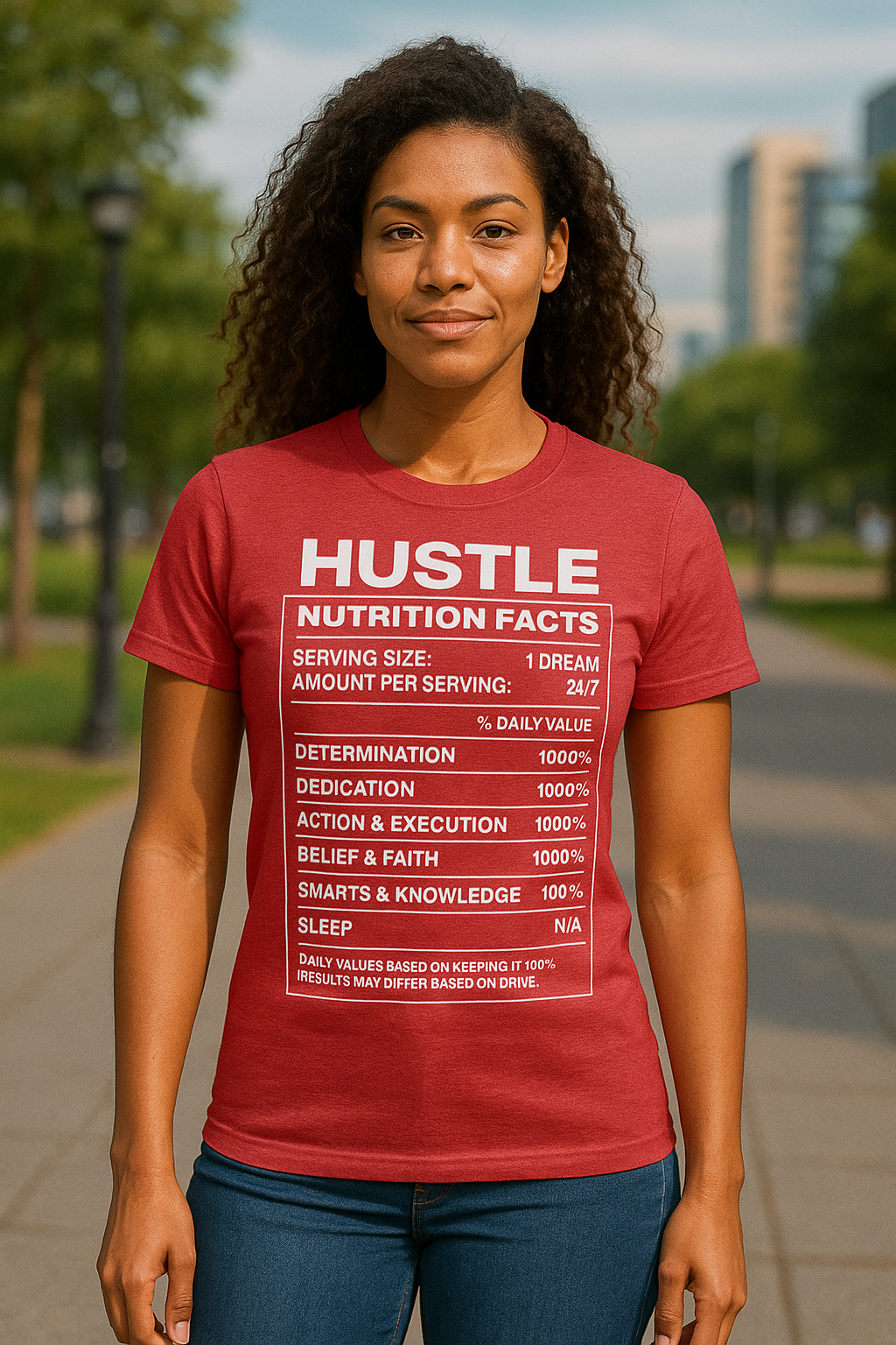 HUSTLE Nutrition Facts - Unisex Jersey Short-Sleeve T-Shirt (WH)