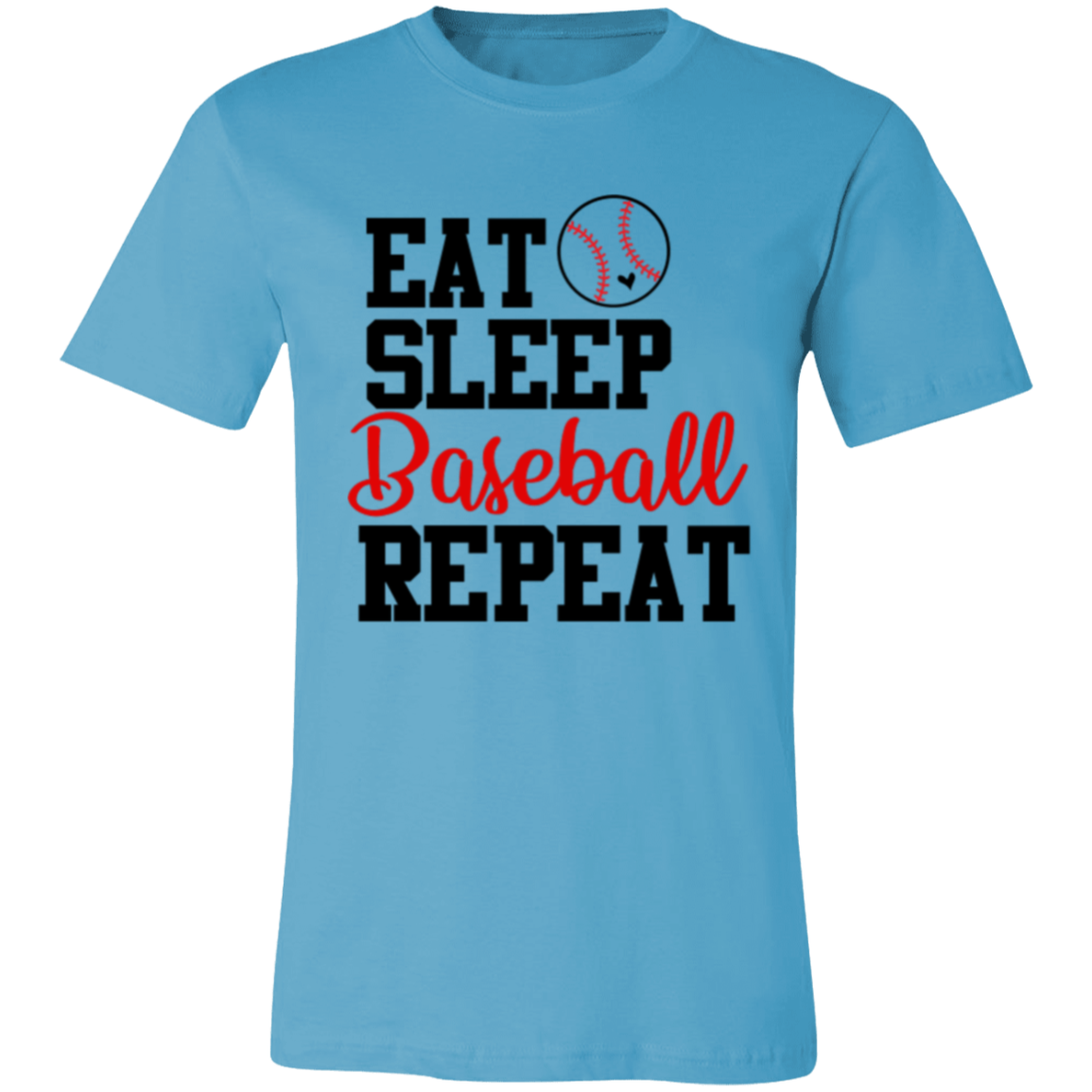 Eat Sleep Baseball Repeat - Unisex Jersey Short-Sleeve T-Shirt