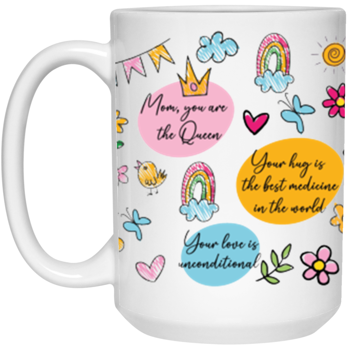 Mom, you are the Queen - 15oz White Mug