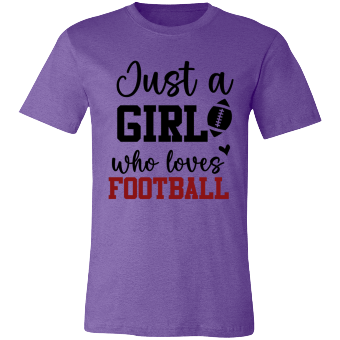 Just a Girl Who Loves Football - Unisex Jersey Short-Sleeve T-Shirt