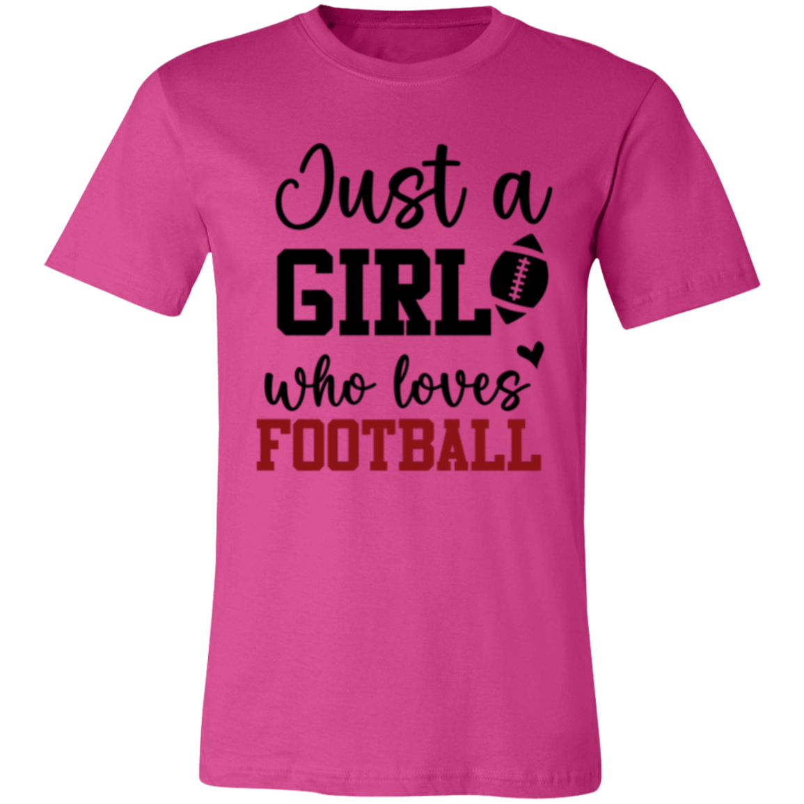 Just a Girl Who Loves Football - Unisex Jersey Short-Sleeve T-Shirt