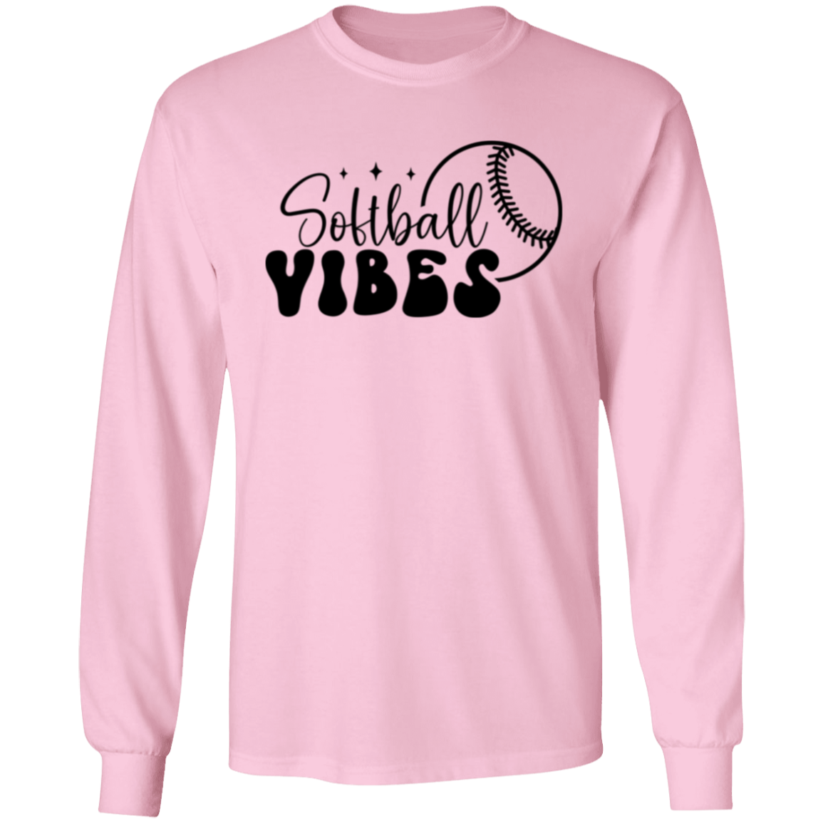 Softball Vibes - Long Sleeve T-Shirt 5.3 oz.