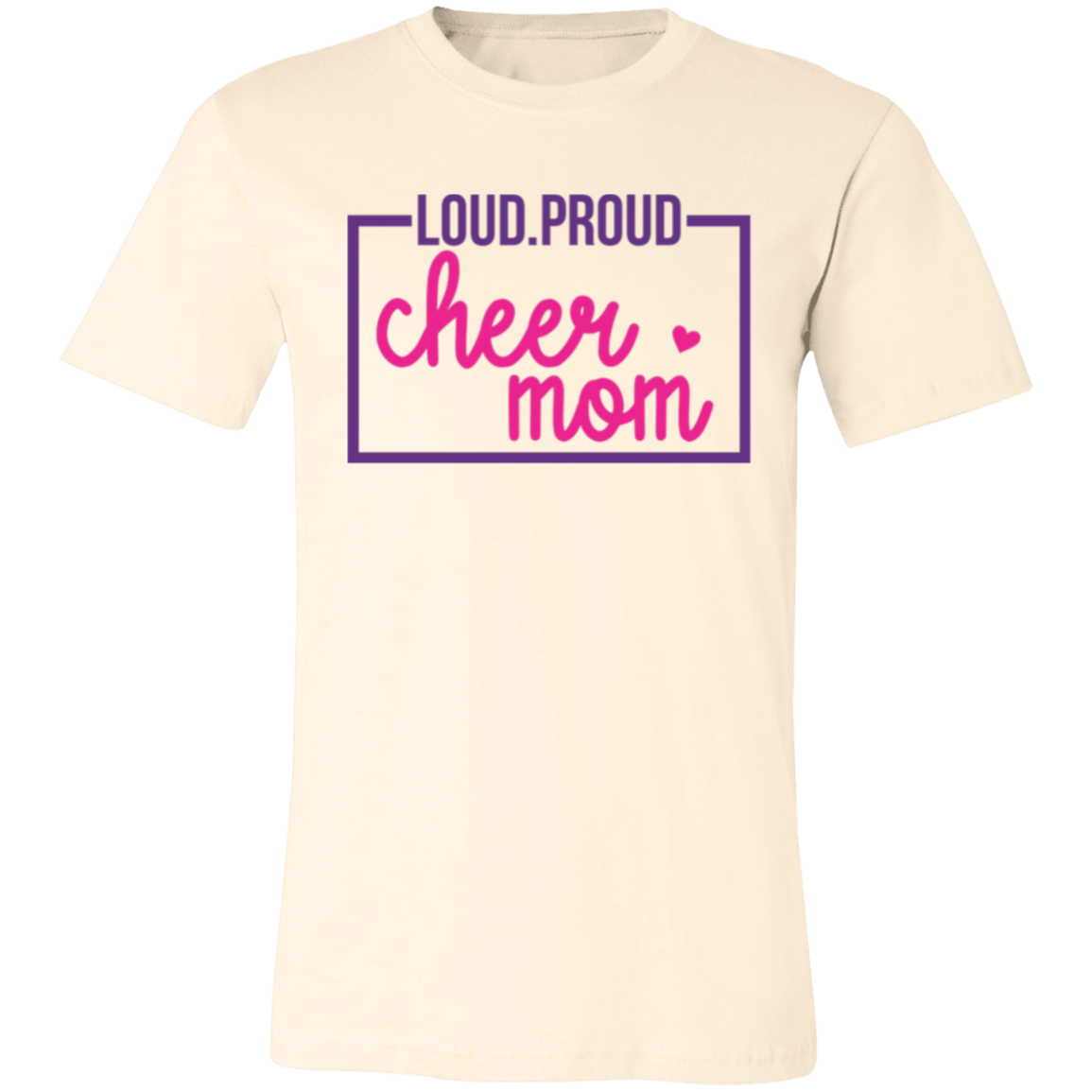 Loud Proud Cheer Mom - Unisex Jersey Short-Sleeve T-Shirt