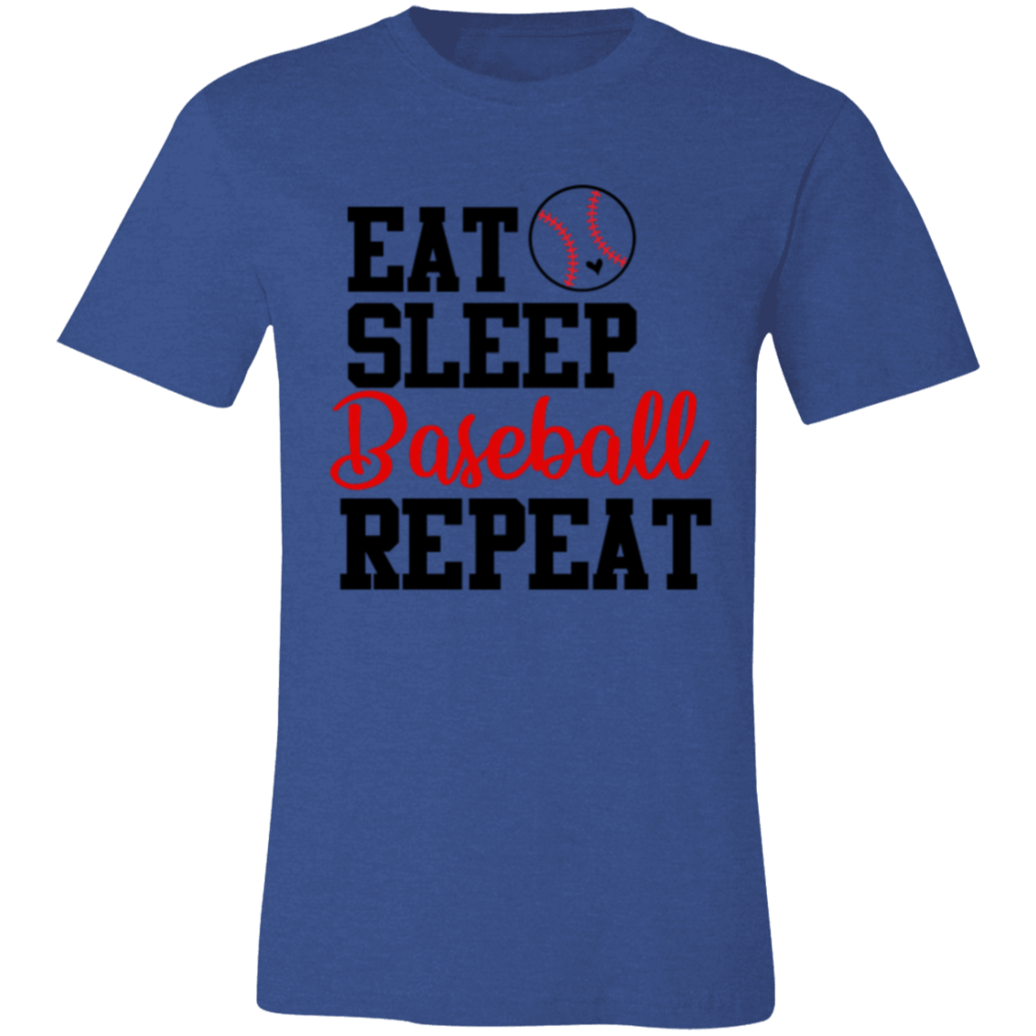 Eat Sleep Baseball Repeat - Unisex Jersey Short-Sleeve T-Shirt