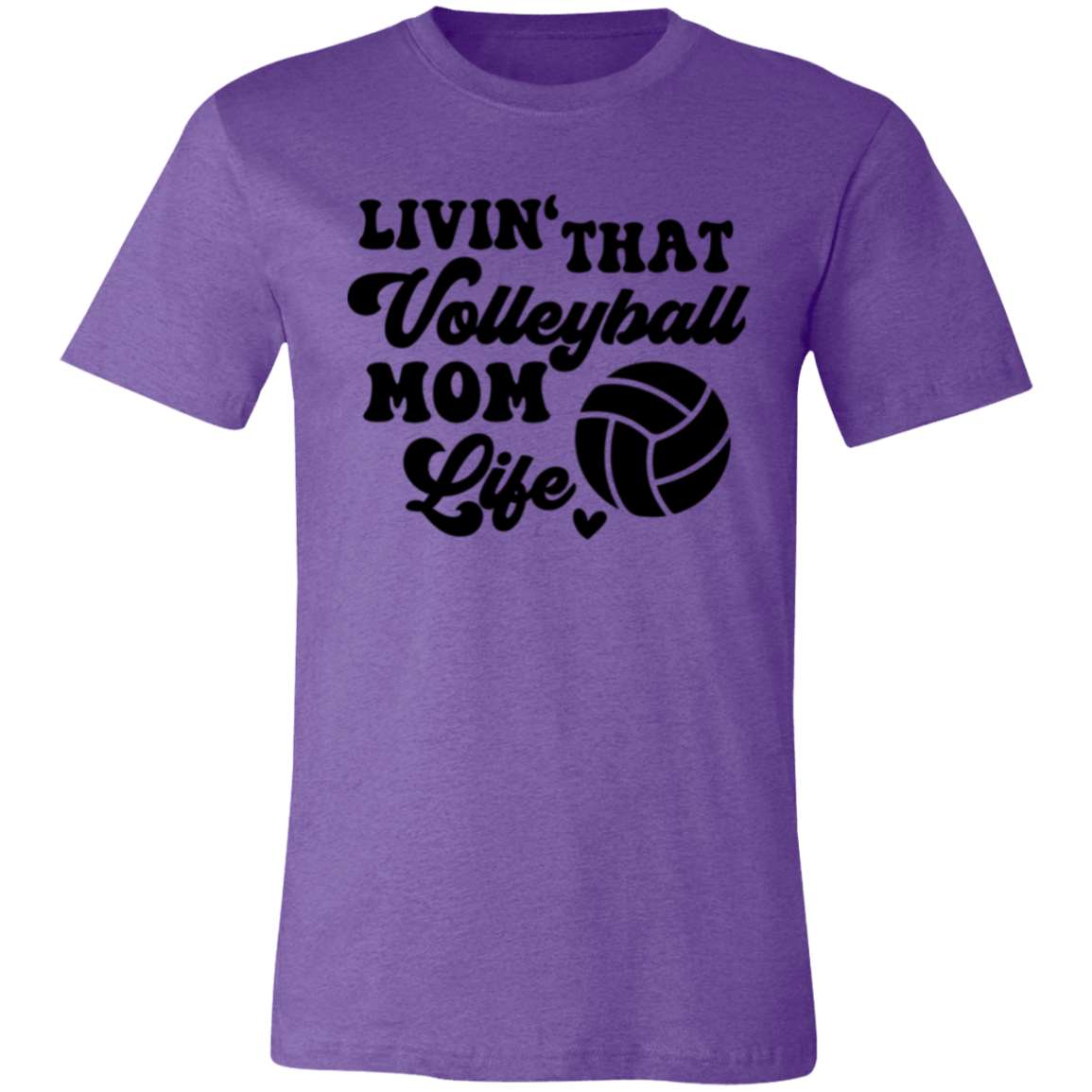 Livin' That volleyball Mom Life Unisex Jersey Short-Sleeve T-Shirt