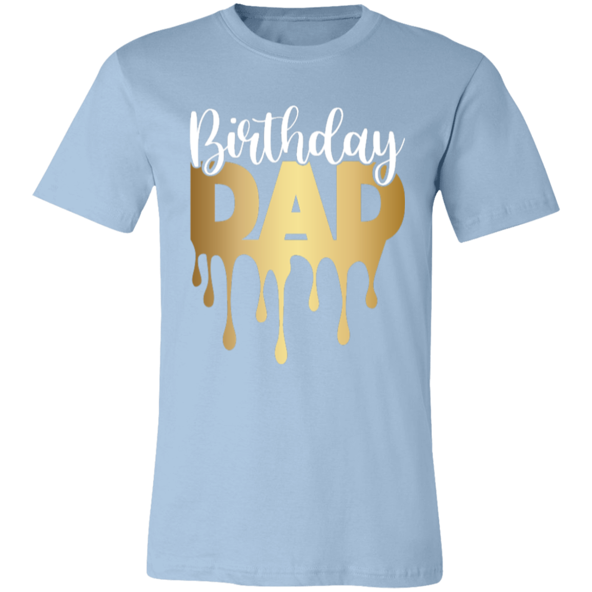 Birthday Dad Gold Unisex Jersey Short-Sleeve T-Shirt