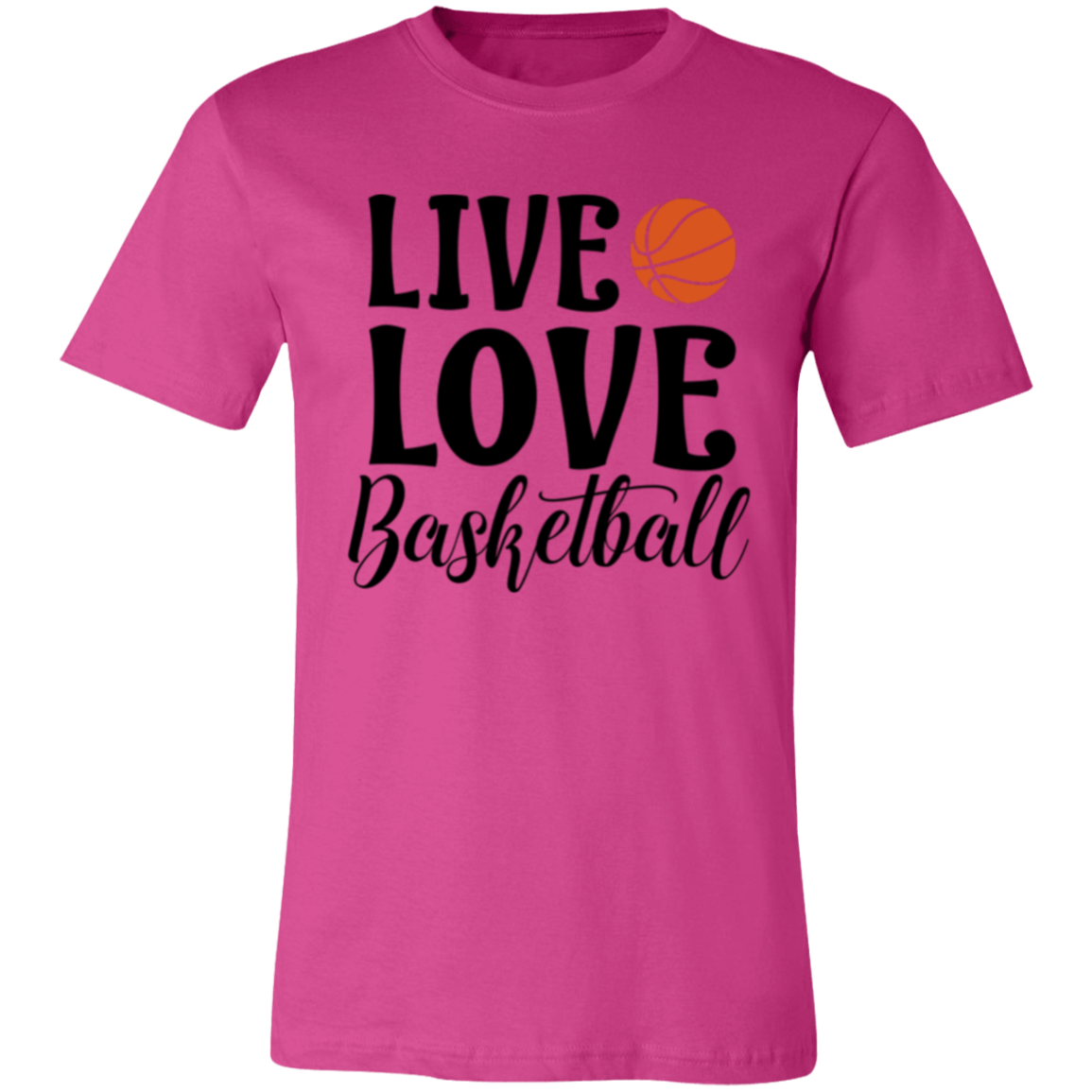 Live Love Basketball - Unisex Jersey Short-Sleeve T-Shirt