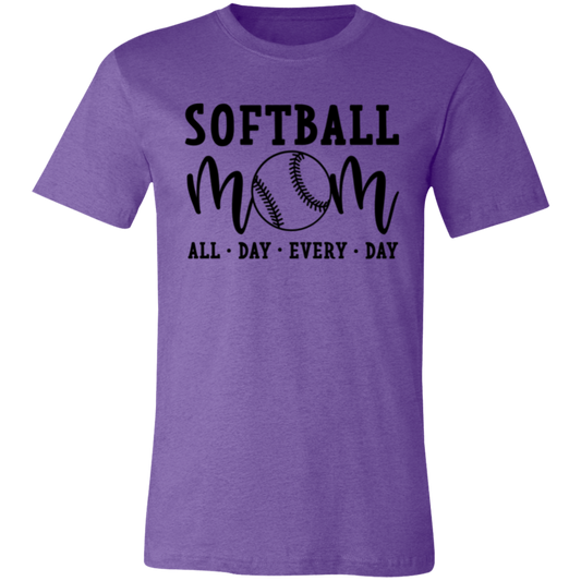 Softball Mom - Unisex Jersey Short-Sleeve T-Shirt