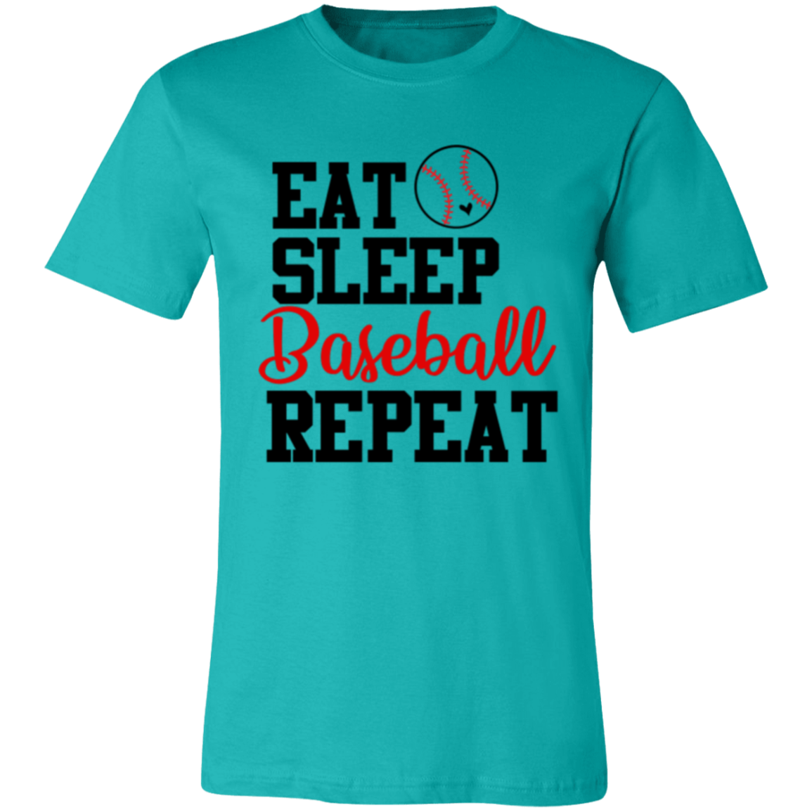 Eat Sleep Baseball Repeat - Unisex Jersey Short-Sleeve T-Shirt