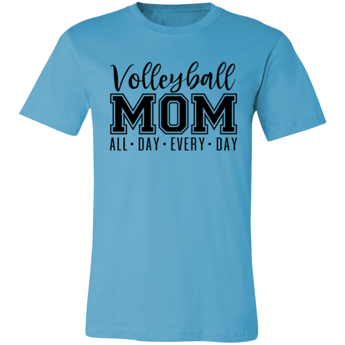 Volleyball MOM All Day Every Day Unisex Jersey Short-Sleeve T-Shirt