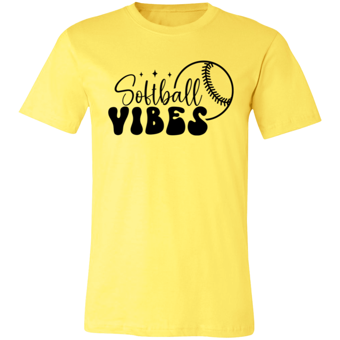 Softball Vibes - Unisex Jersey Short-Sleeve T-Shirt