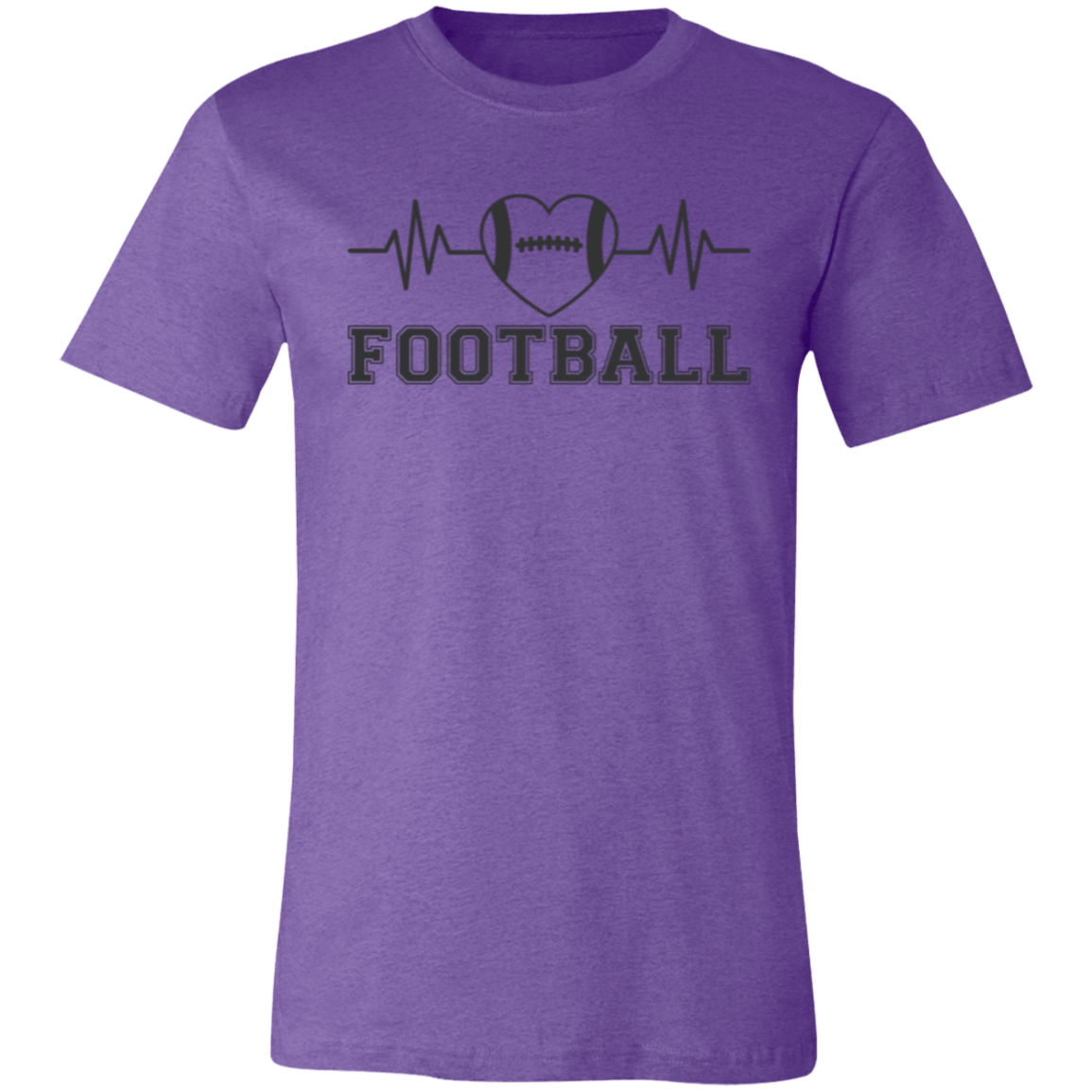 Football Heartbeat - Unisex Jersey Short-Sleeve T-Shirt