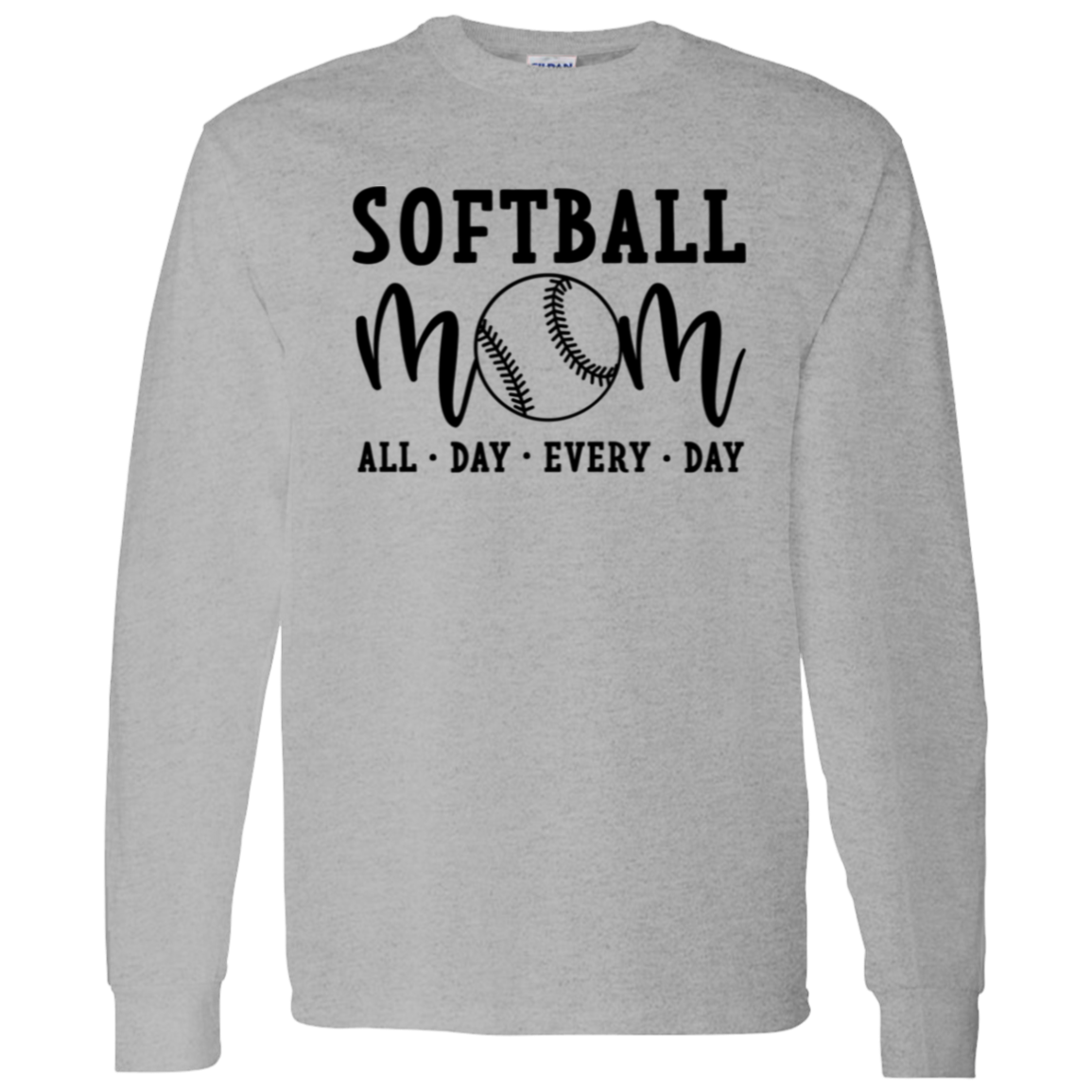 Softball Mom - Long Sleeve T-Shirt 5.3 oz.