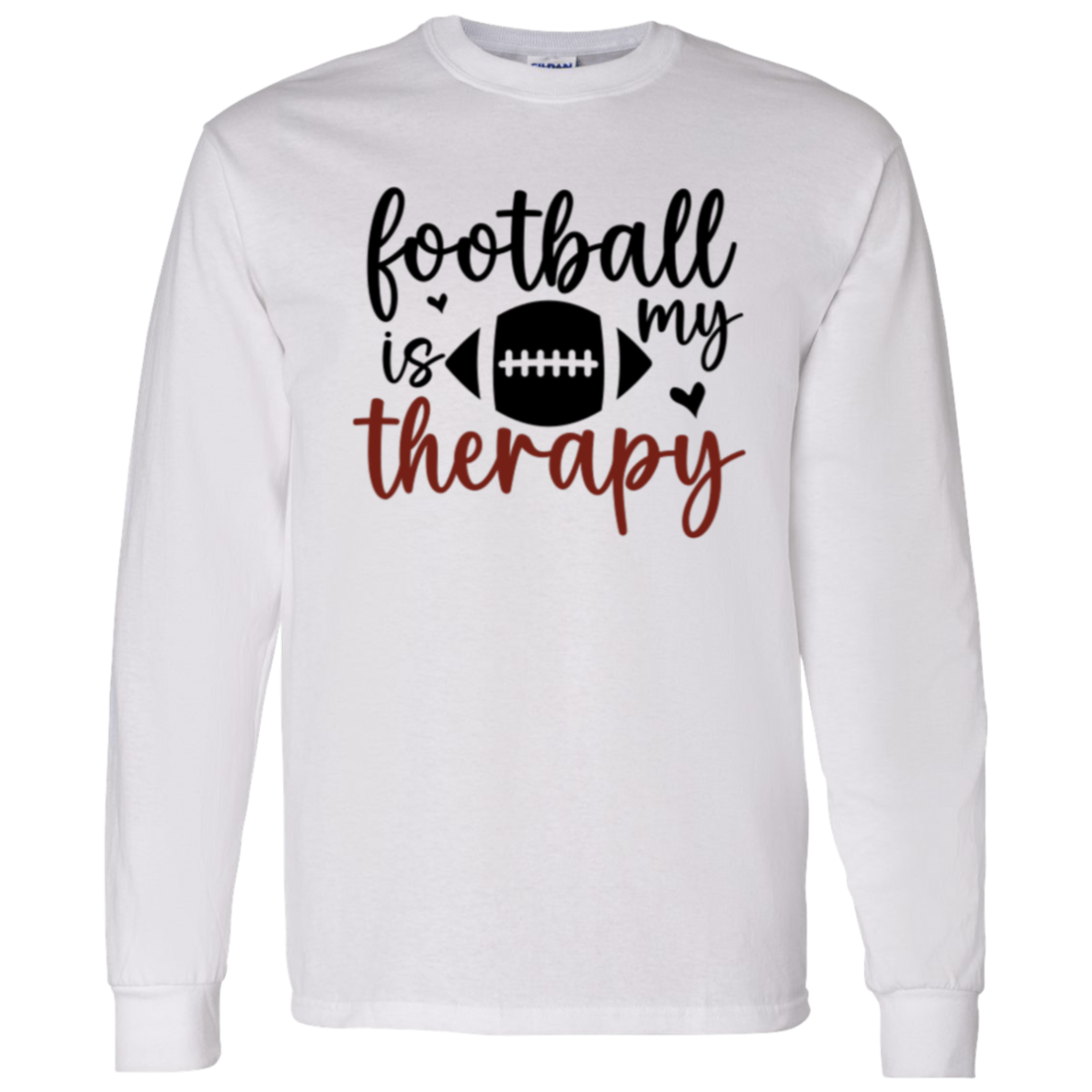 Football Is My Therapy - LS T-Shirt 5.3 oz.