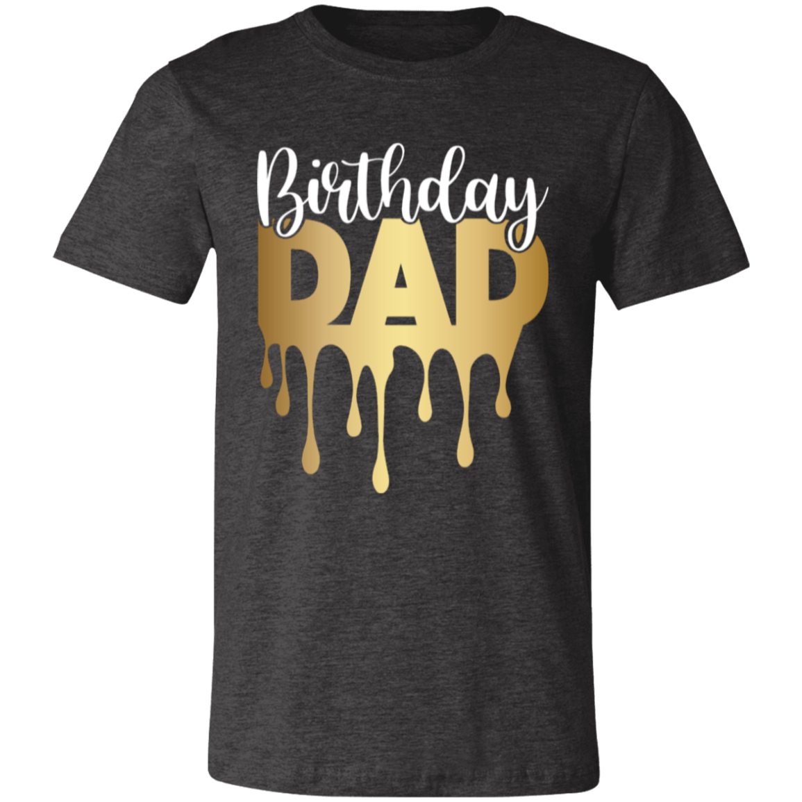 Birthday Dad Gold Unisex Jersey Short-Sleeve T-Shirt