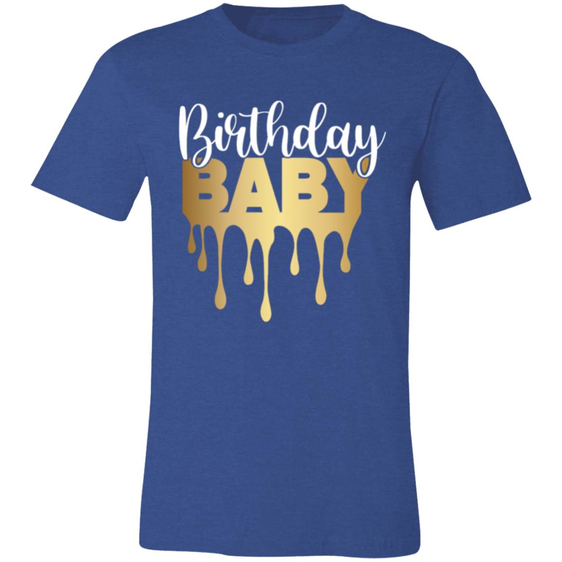 Birthday Baby Gold Unisex Jersey Short-Sleeve T-Shirt