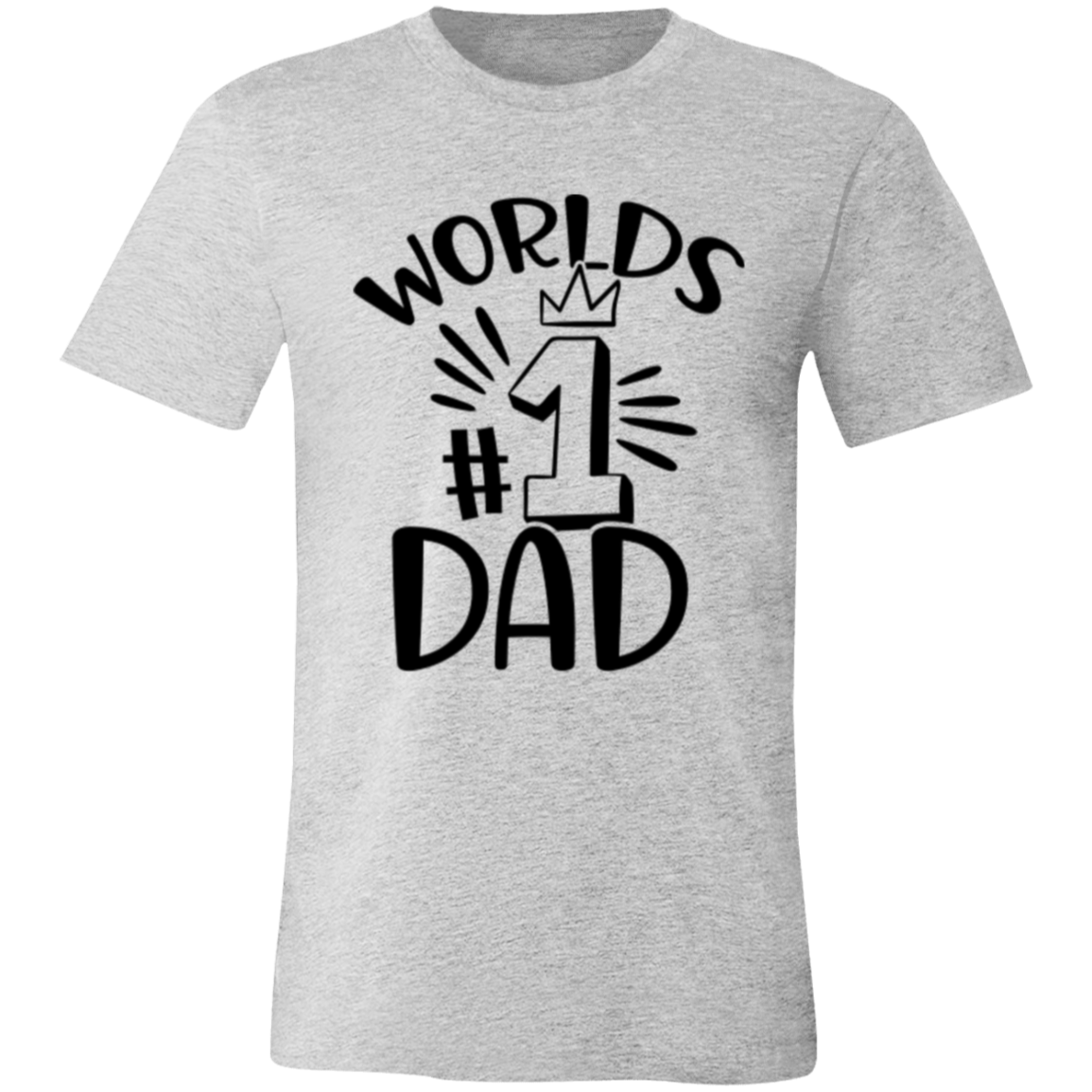 World's #1 DAD - Unisex Jersey Short-Sleeve T-Shirt