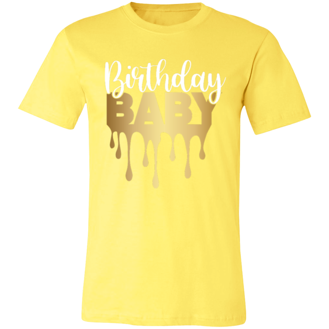 Birthday Baby Gold Unisex Jersey Short-Sleeve T-Shirt