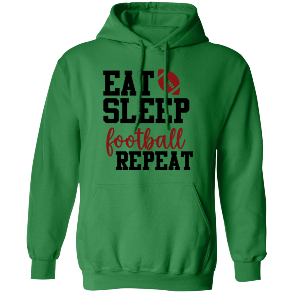 Eat Sleep Football Repeat - Pullover Hoodie