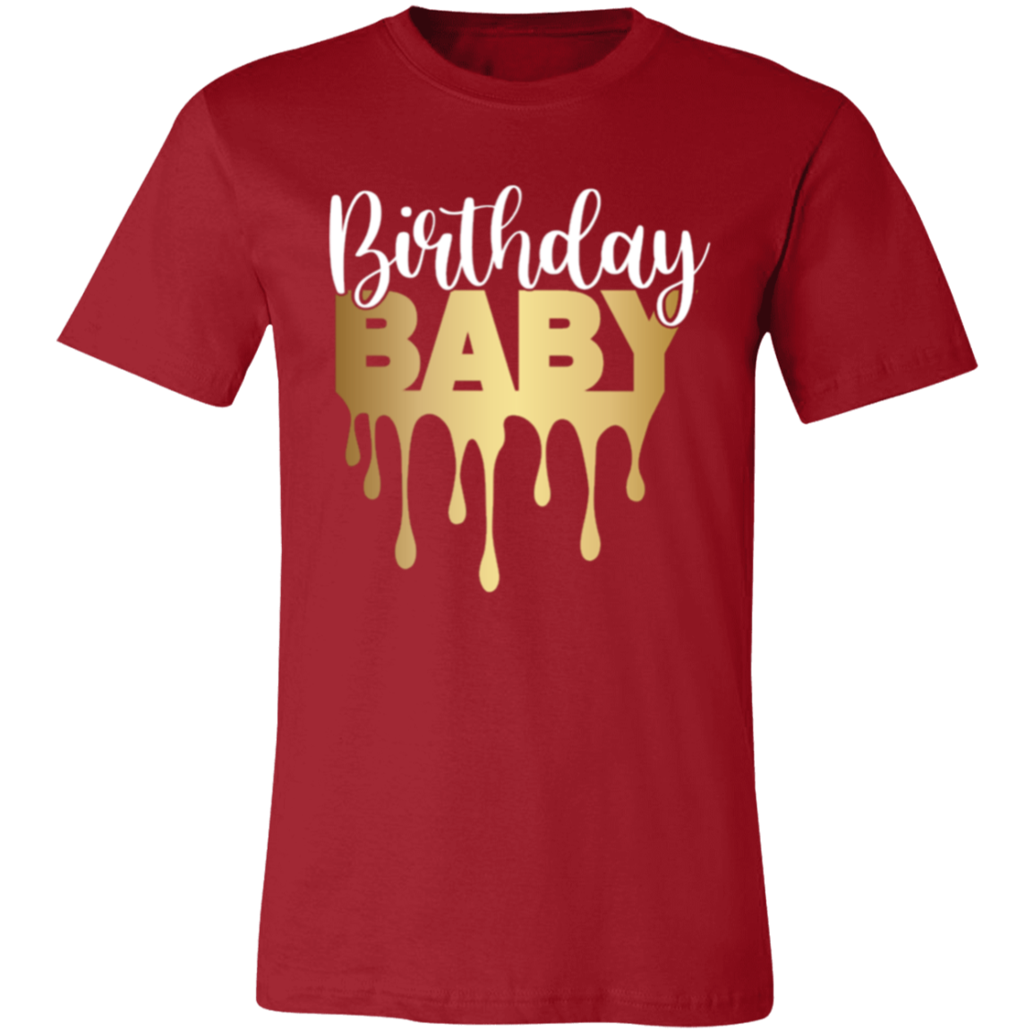 Birthday Baby Gold Unisex Jersey Short-Sleeve T-Shirt