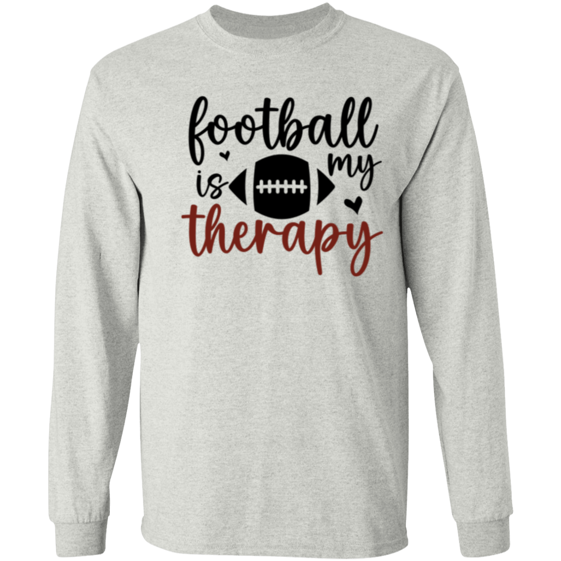 Football Is My Therapy - LS T-Shirt 5.3 oz.