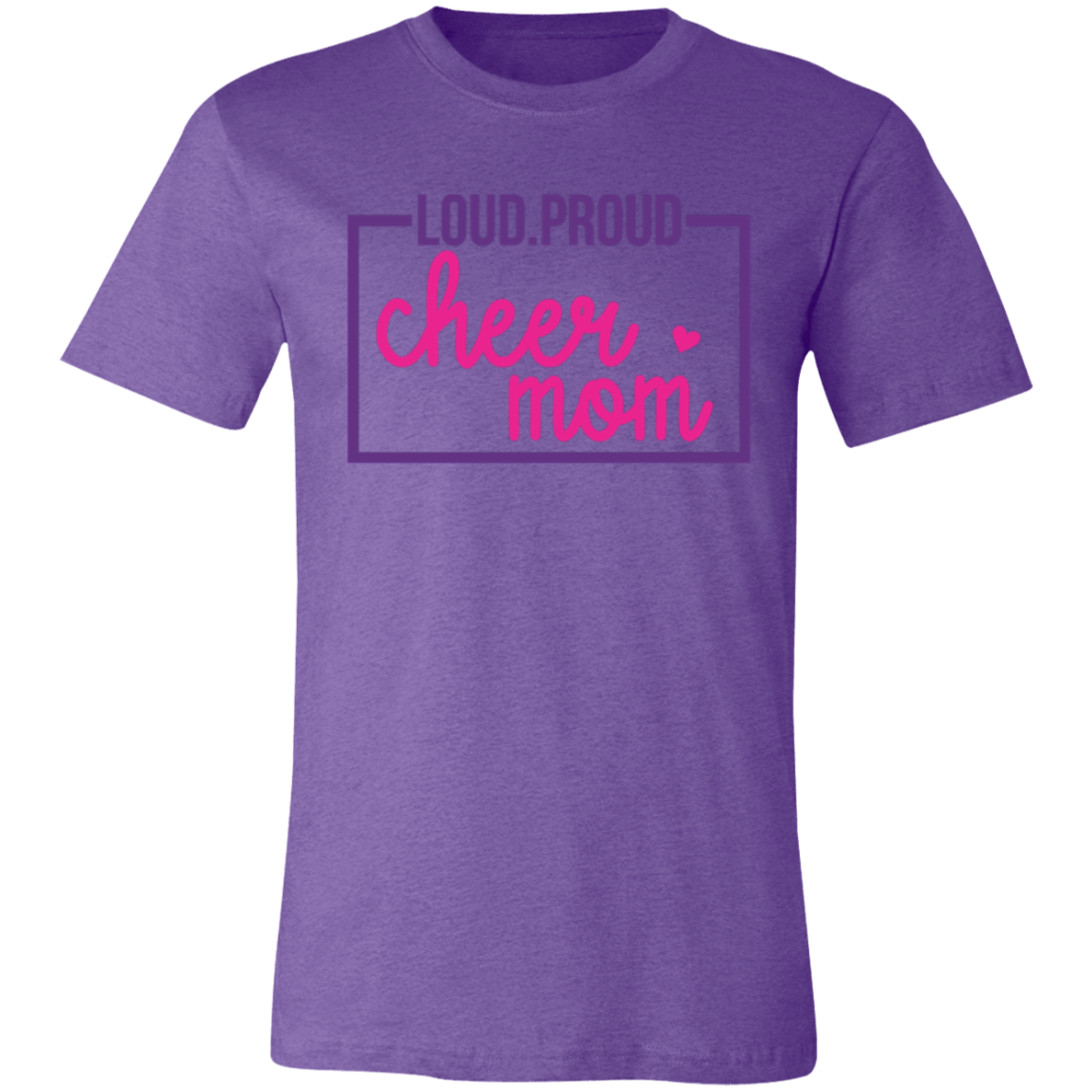 Loud Proud Cheer Mom - Unisex Jersey Short-Sleeve T-Shirt