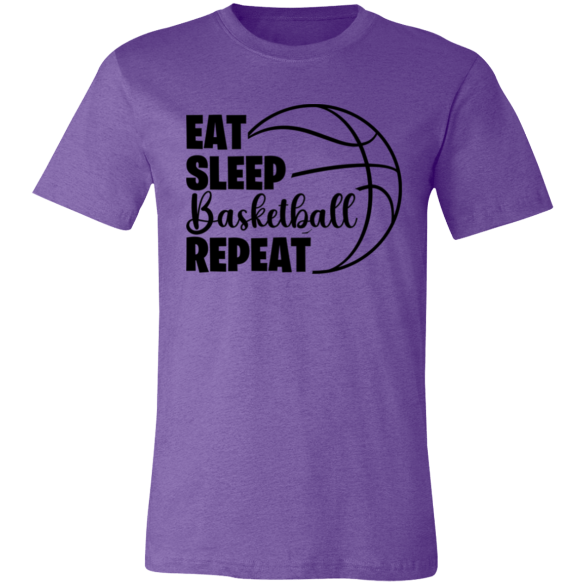 Eat Sleep Basketball Repeat - Unisex Jersey Short-Sleeve T-Shirt