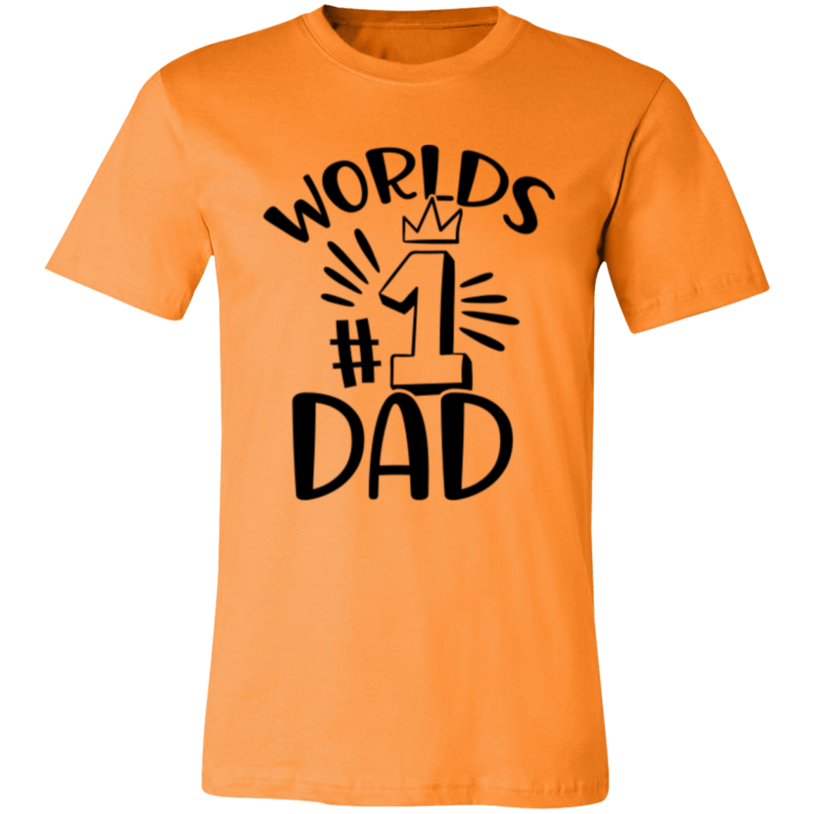 World's #1 DAD - Unisex Jersey Short-Sleeve T-Shirt