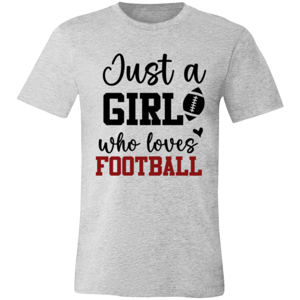 Just a Girl Who Loves Football - Unisex Jersey Short-Sleeve T-Shirt