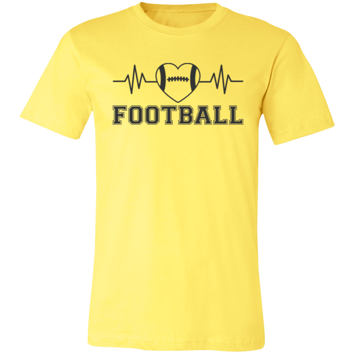 Football Heartbeat - Unisex Jersey Short-Sleeve T-Shirt