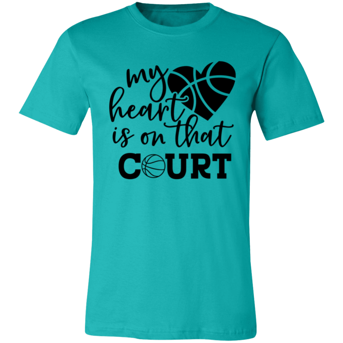 My Heart is on that Court - Unisex Jersey Short-Sleeve T-Shirt