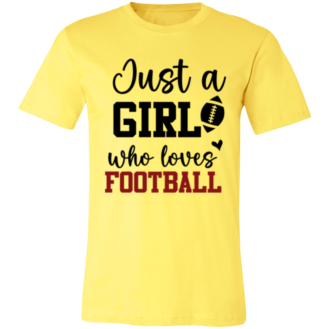 Just a Girl Who Loves Football - Unisex Jersey Short-Sleeve T-Shirt