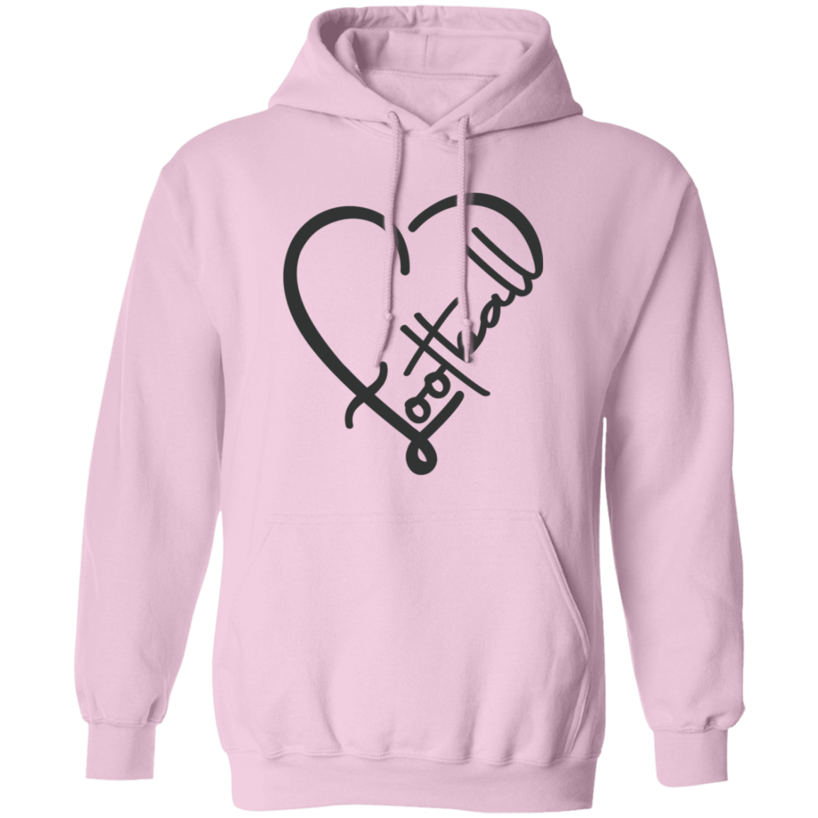 Football (Heart) - Pullover Hoodie