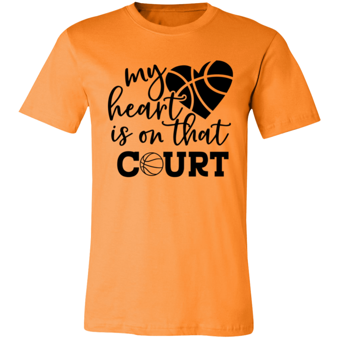 My Heart is on that Court - Unisex Jersey Short-Sleeve T-Shirt